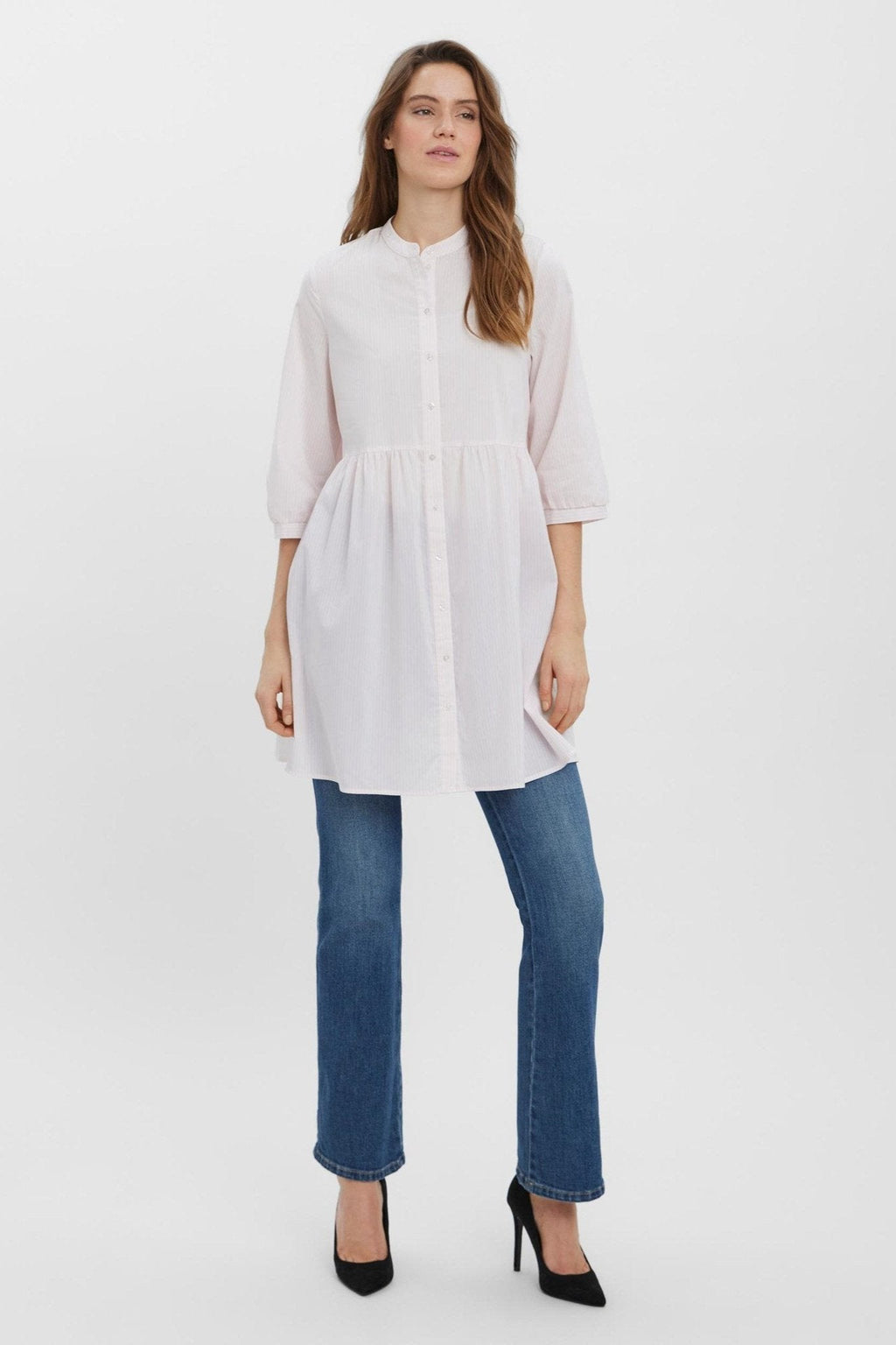 Sisi 3/4 mekko - parfait vaaleanpunainen