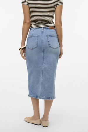 Natalie Midi -hame - vaaleansininen farkku