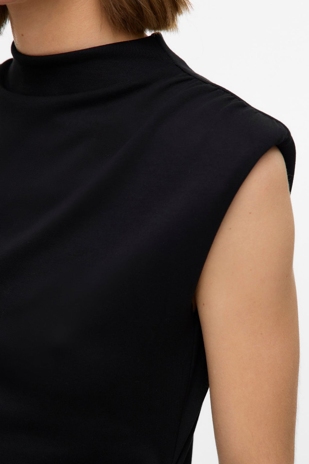 Nelli High Neck lyhyt mekko - musta