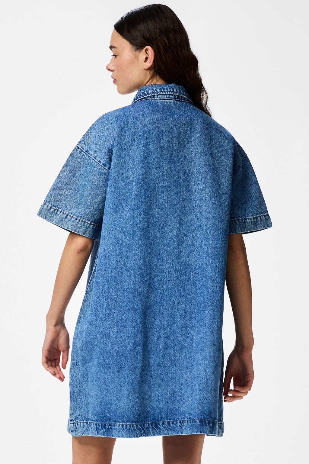 SkyA-muotoinen farkkumekko - Medium Blue Denim