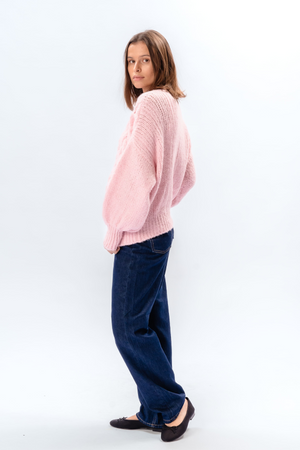 Emma Cable Knit - Candy pinkki
