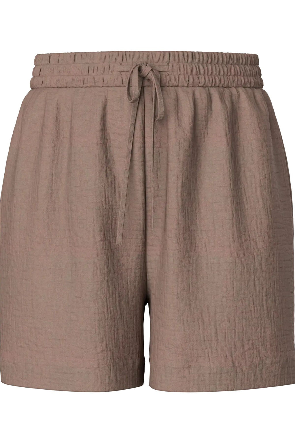 Astina korkeavyötäröinen Shorts - Kahvikvartsi