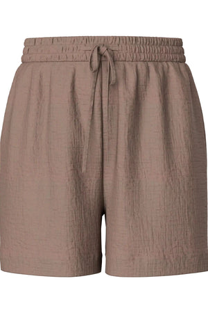 Astina korkeavyötäröinen Shorts - Kahvikvartsi