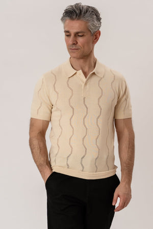 Duran Knit Polo - hiekka