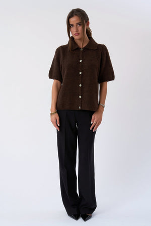 Alba Polo Knit - suklaa