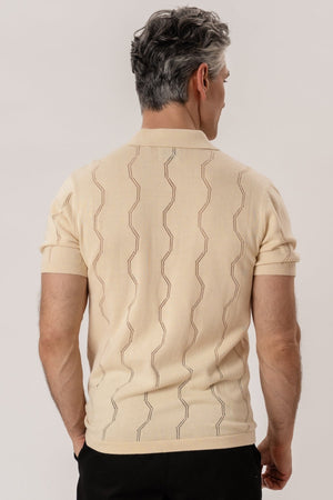 Duran Knit Polo - hiekka
