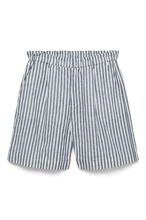 Selma Shorts - Navy Blazer Stripes-Lumivalkoinen