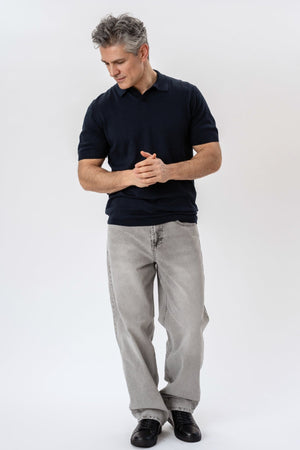 Nathan Knit Polo - laivasto