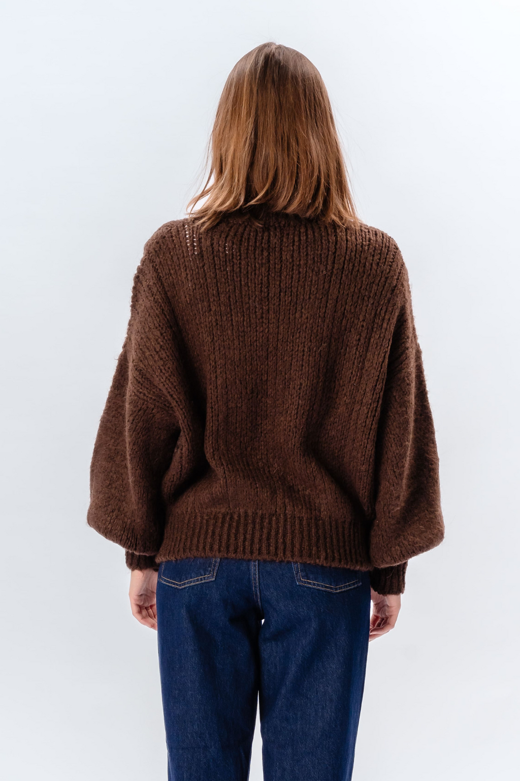 Emma Cable Knit - suklaa