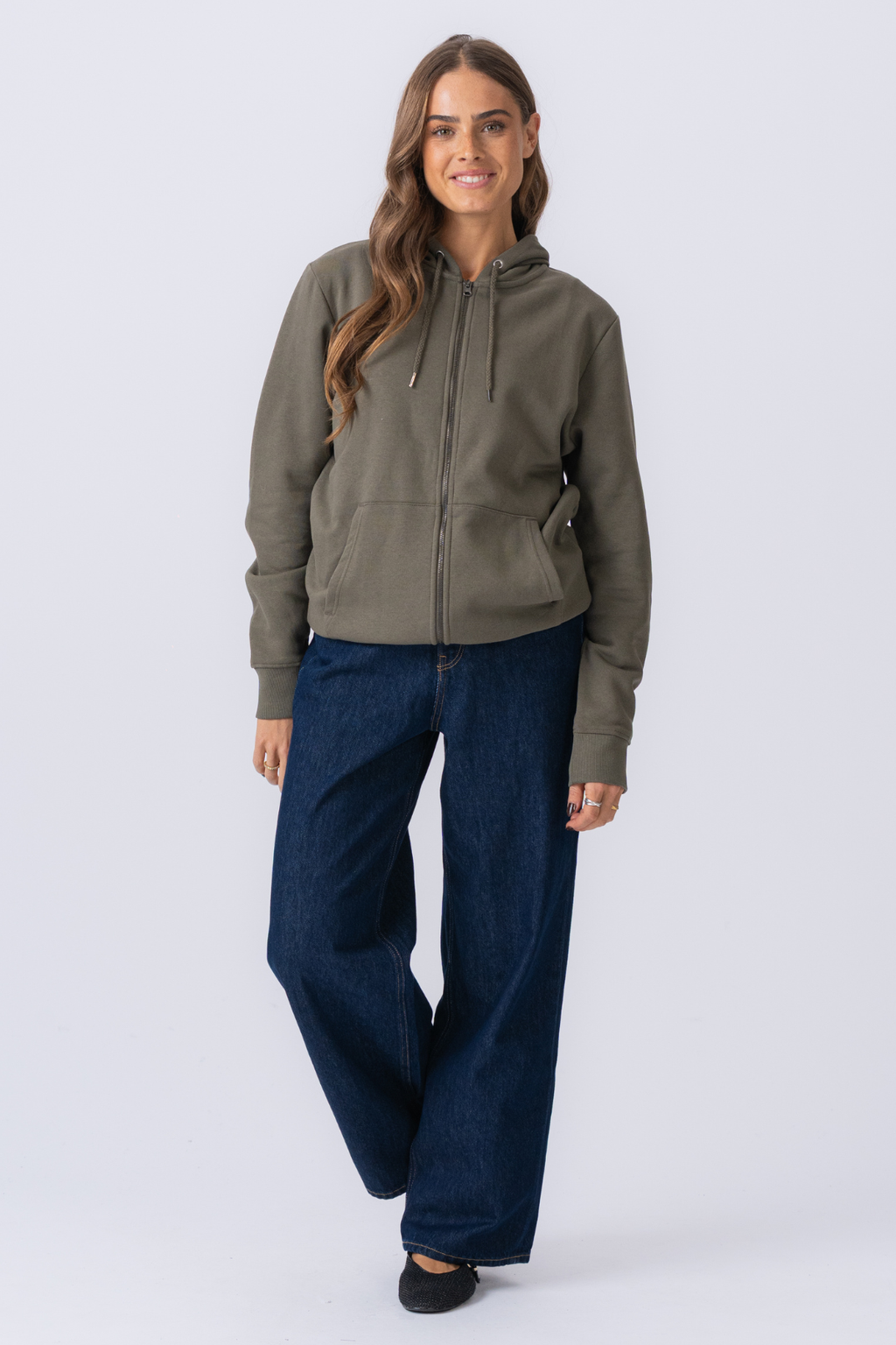 Zip -huppari - vihreä