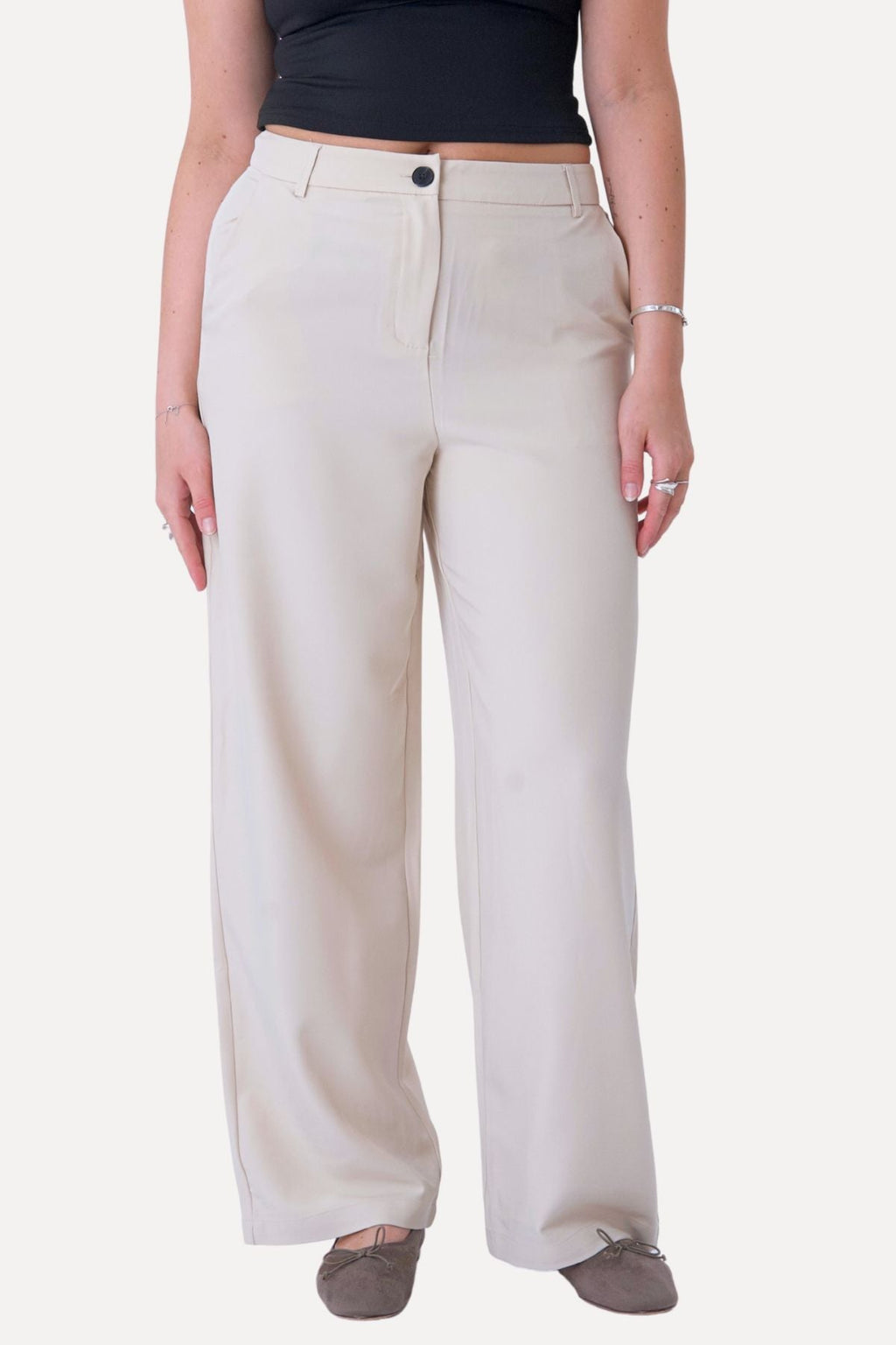 Klassiset puku housut - beige