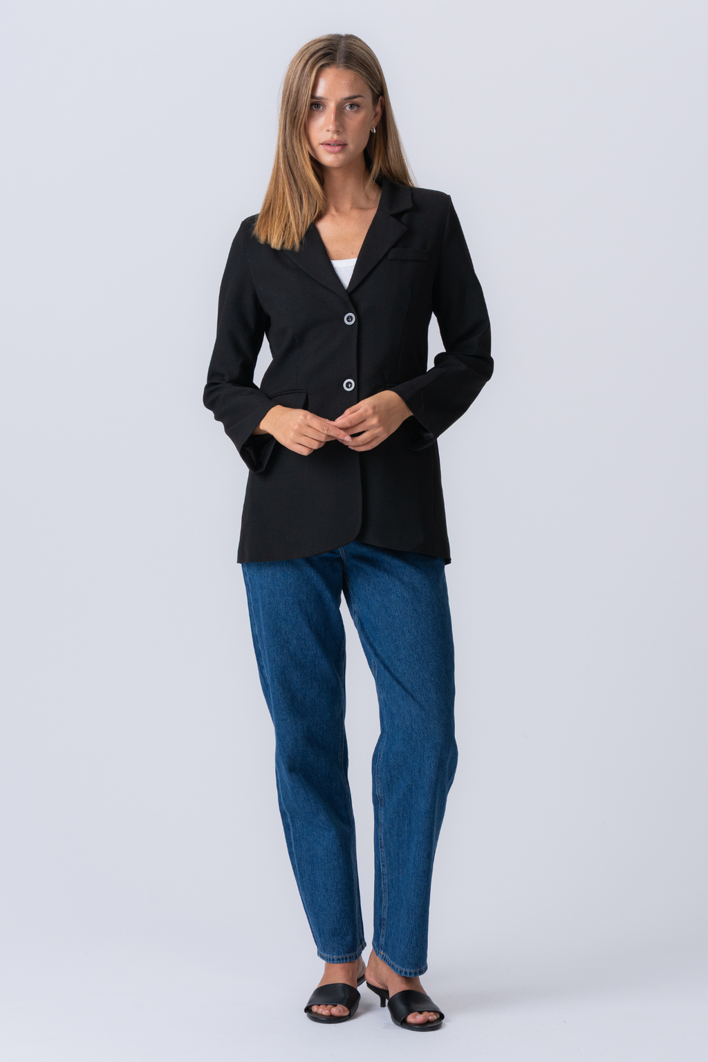 Claire Oversized Blazer - musta