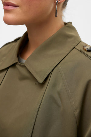 Chloe Short Trenchcoat - Kalamata