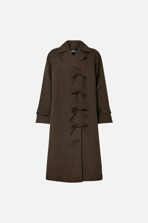 Agnes Tie Trenchcoat - DelicioSo
