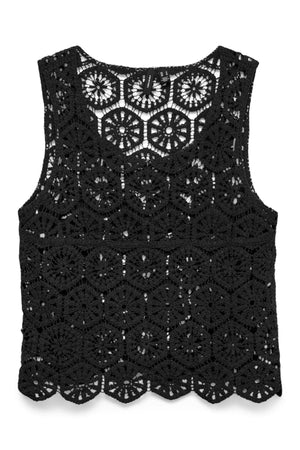 Elsa Crop Top - musta