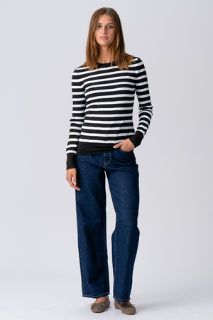 Maja raidallinen paita - musta
