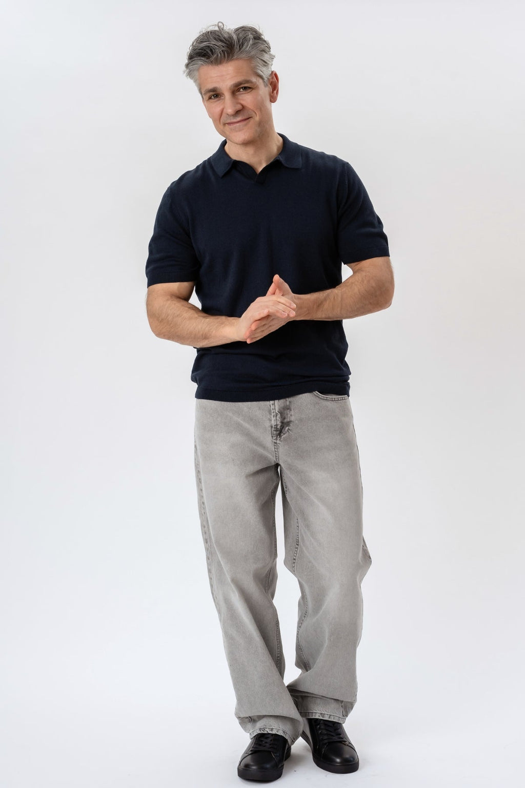 Nathan Knit Polo - laivasto