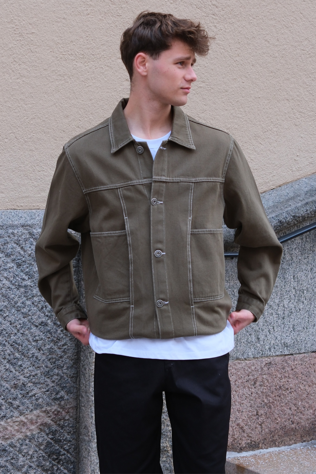 Denim takki - Khaki