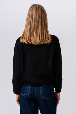 Selma Knit vetoketju - musta