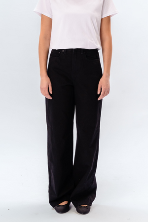 Alkuperäinen esitys leveät farkut - musta denim