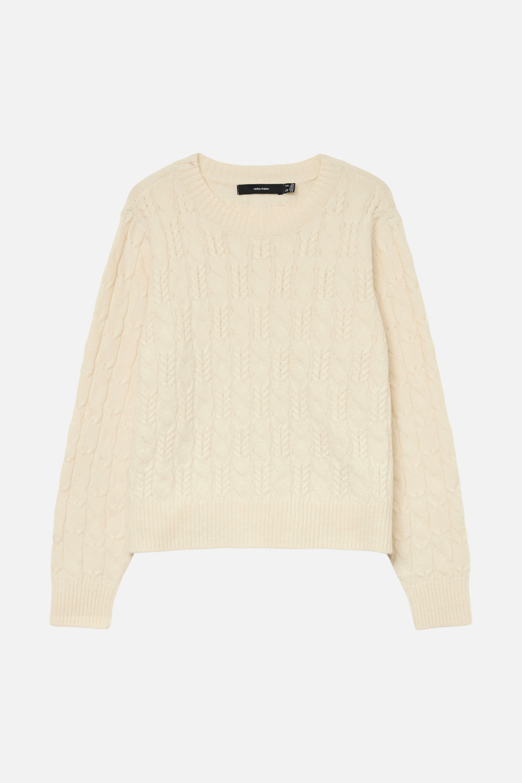 Oinas O -kaula -kaapelin pullover - koivu