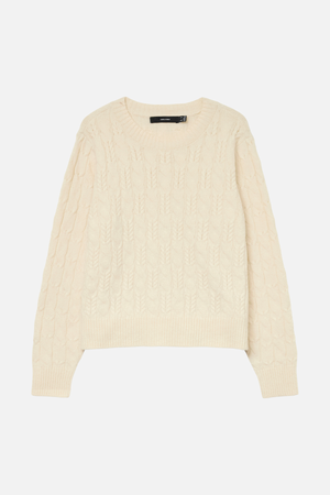 Oinas O -kaula -kaapelin pullover - koivu