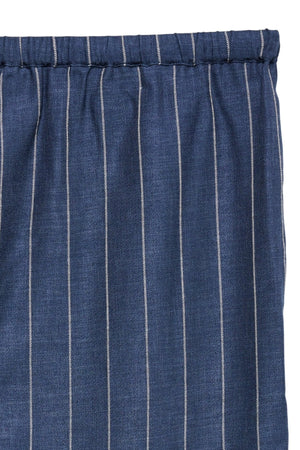 Odette leveät housut - tumma denim / valkoinen