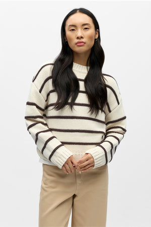 Oda Knit Pullover - Koivuhylkeen ruskea