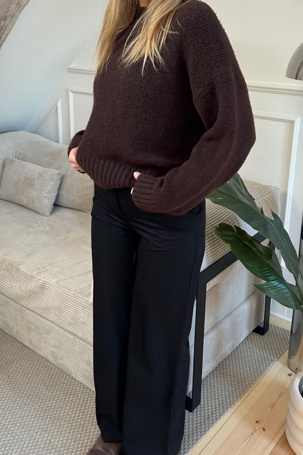 Rosalie Wide Pants - Musta