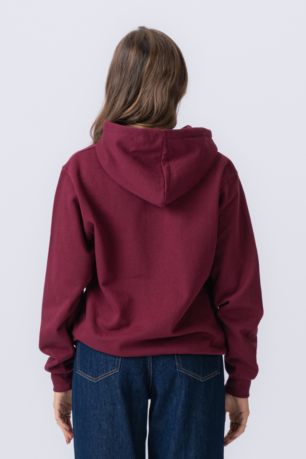 Perus Zip -huppari - Burgundia