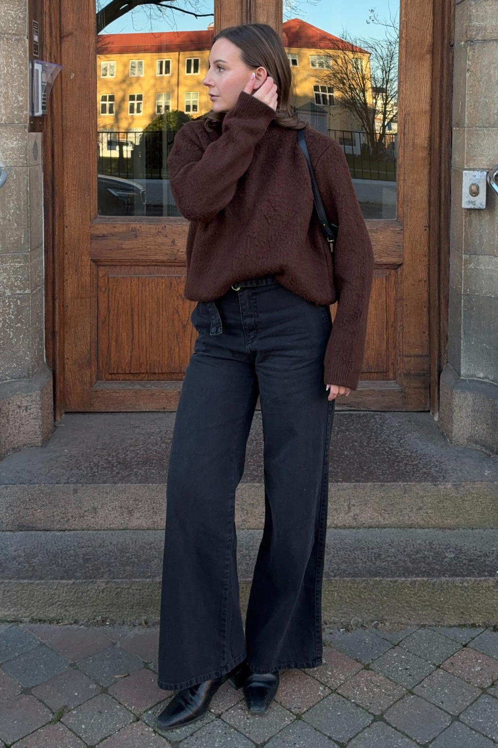 Hazel neulottu - ruskea