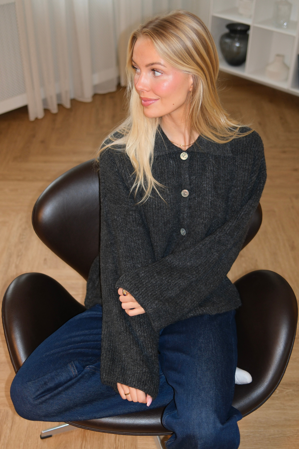 Josie Polo Knit - Grafiitti