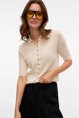 Panama 2/4 neuletakki - koivu