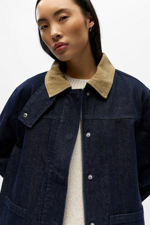 Sirenna Denim Takki - Tummansininen Denim