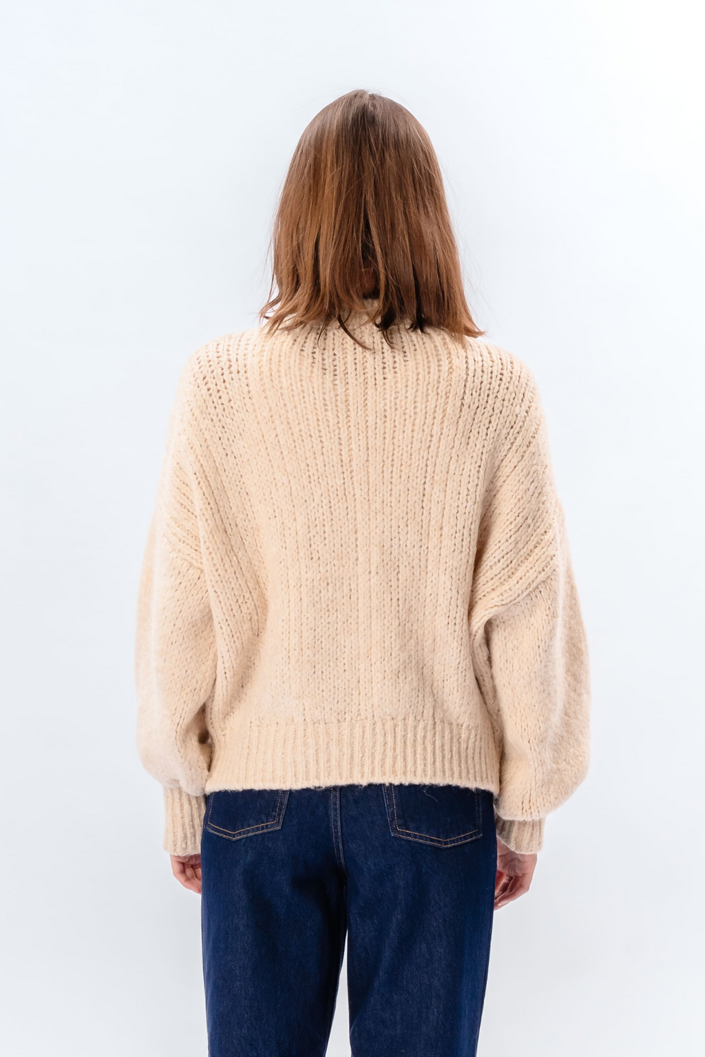 Emma Cable Knit - luonnonvalkoinen