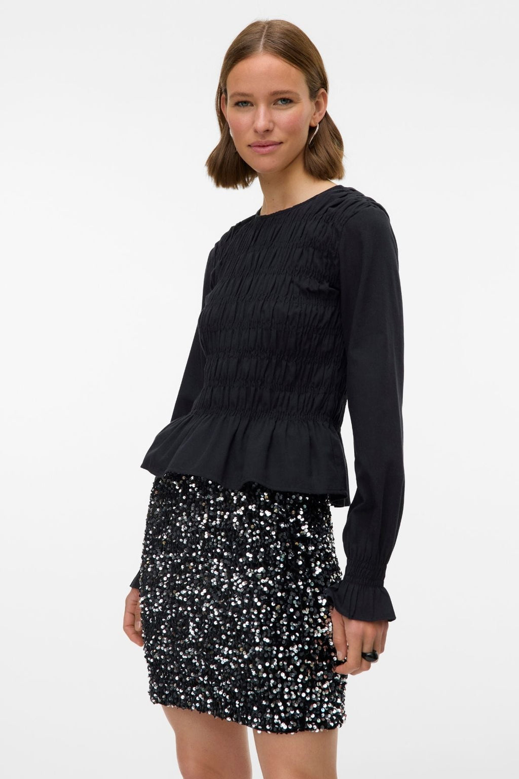 Bella lyhyt hame - musta hopea