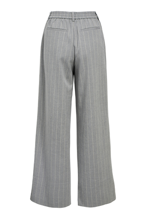 Lisa Wide Pant Aop - Keskikokoinen harmaa melange