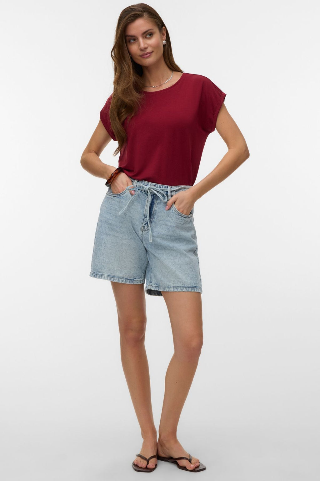 Wienin vyö Shorts Mix - Vaaleansininen Denim