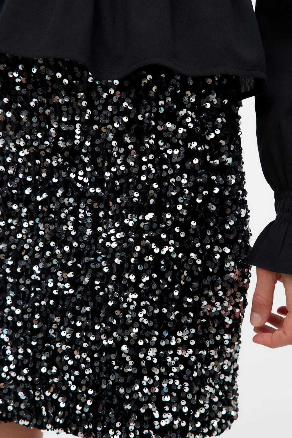 Bella lyhyt hame - musta hopea