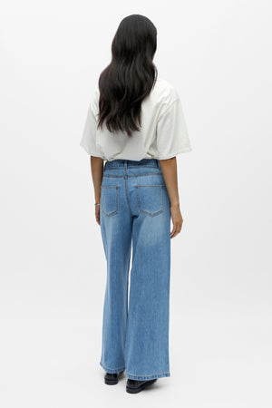 Rosie Wide Jeans - vaaleansininen denim