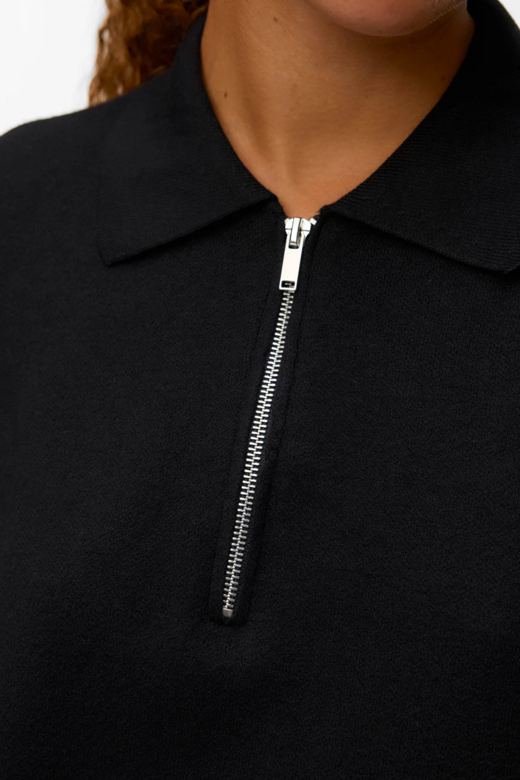 Kulta 2/4 Poloneck Pullover - Musta