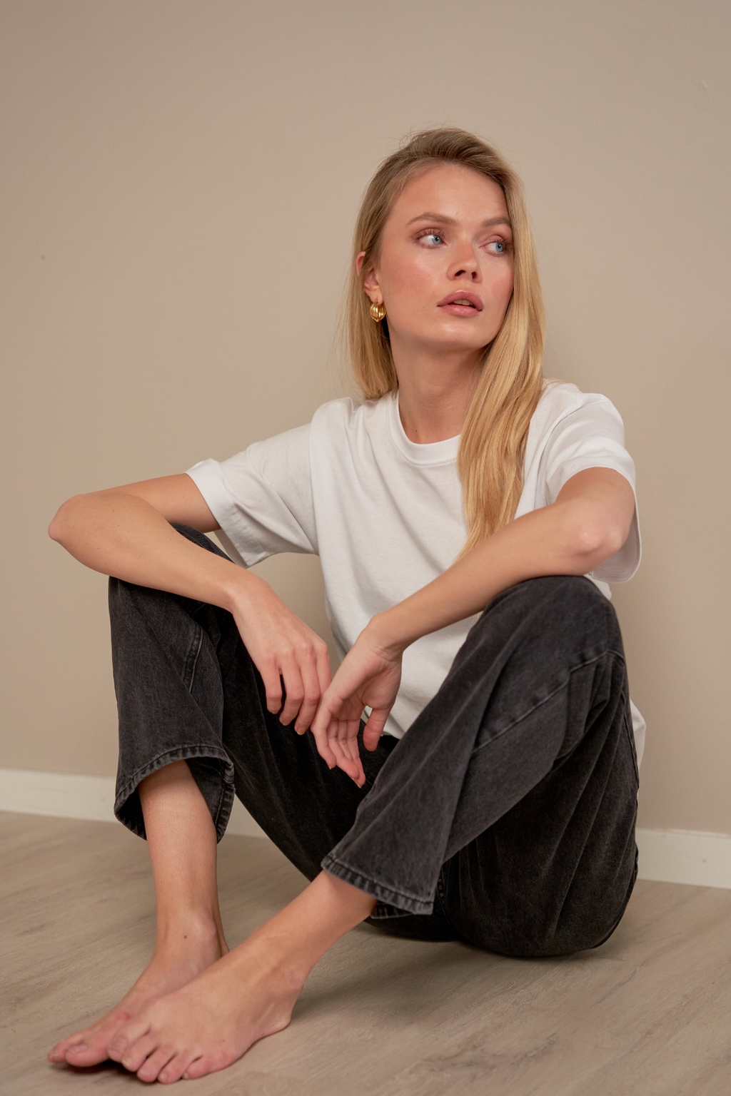 The Original Performance Mom Farkut - pesty musta denim