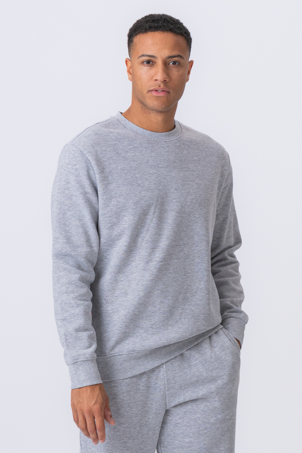Essential Crewneck - harmaa melange