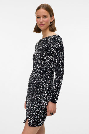 Bella lyhyt mekko - musta hopea