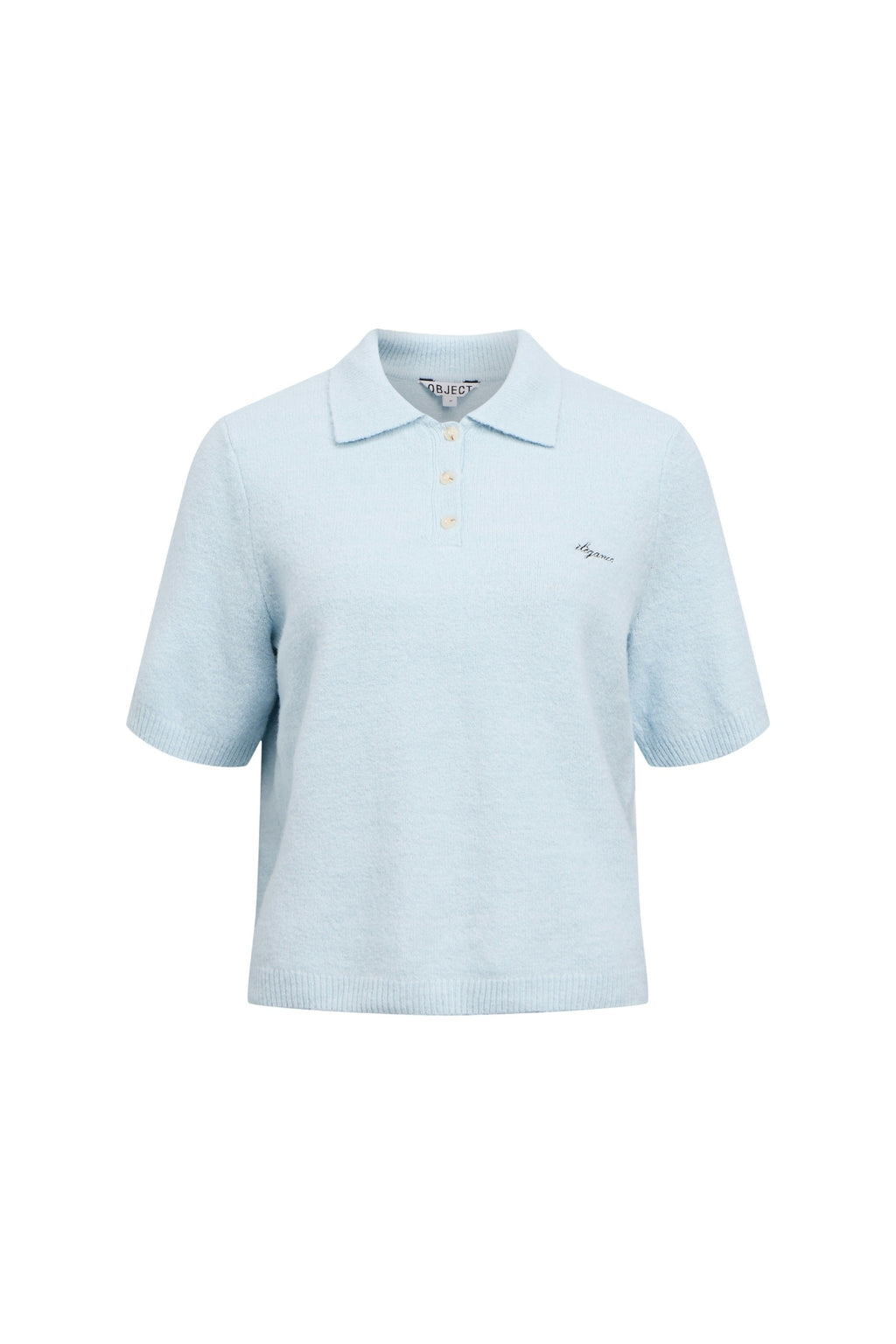 Debbie Knit Polo - Winter Sky Melange