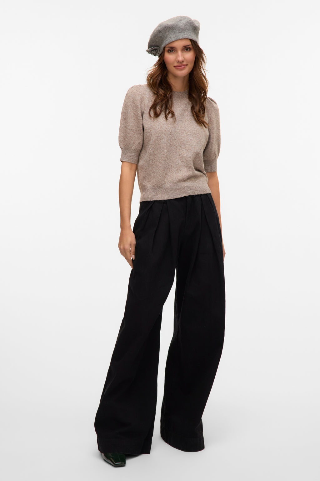 Doffy O-neck -neule - Moon Rock Melange