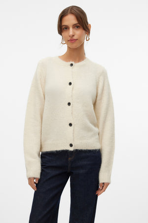Novah O-neck Button Cardi - koivu