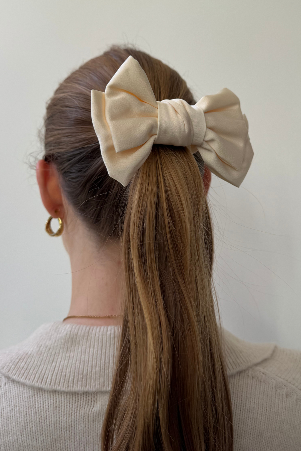 Kaksoisjousi scrunchie - beige
