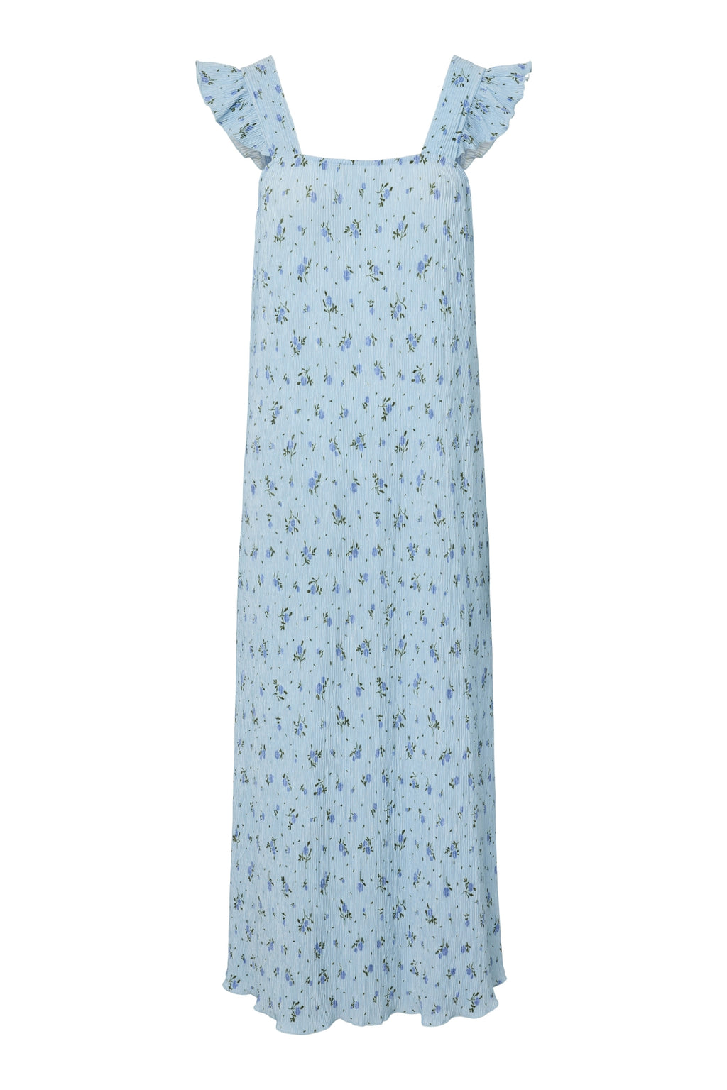 Flora Strap Flounce mekko - Cashmere Blue