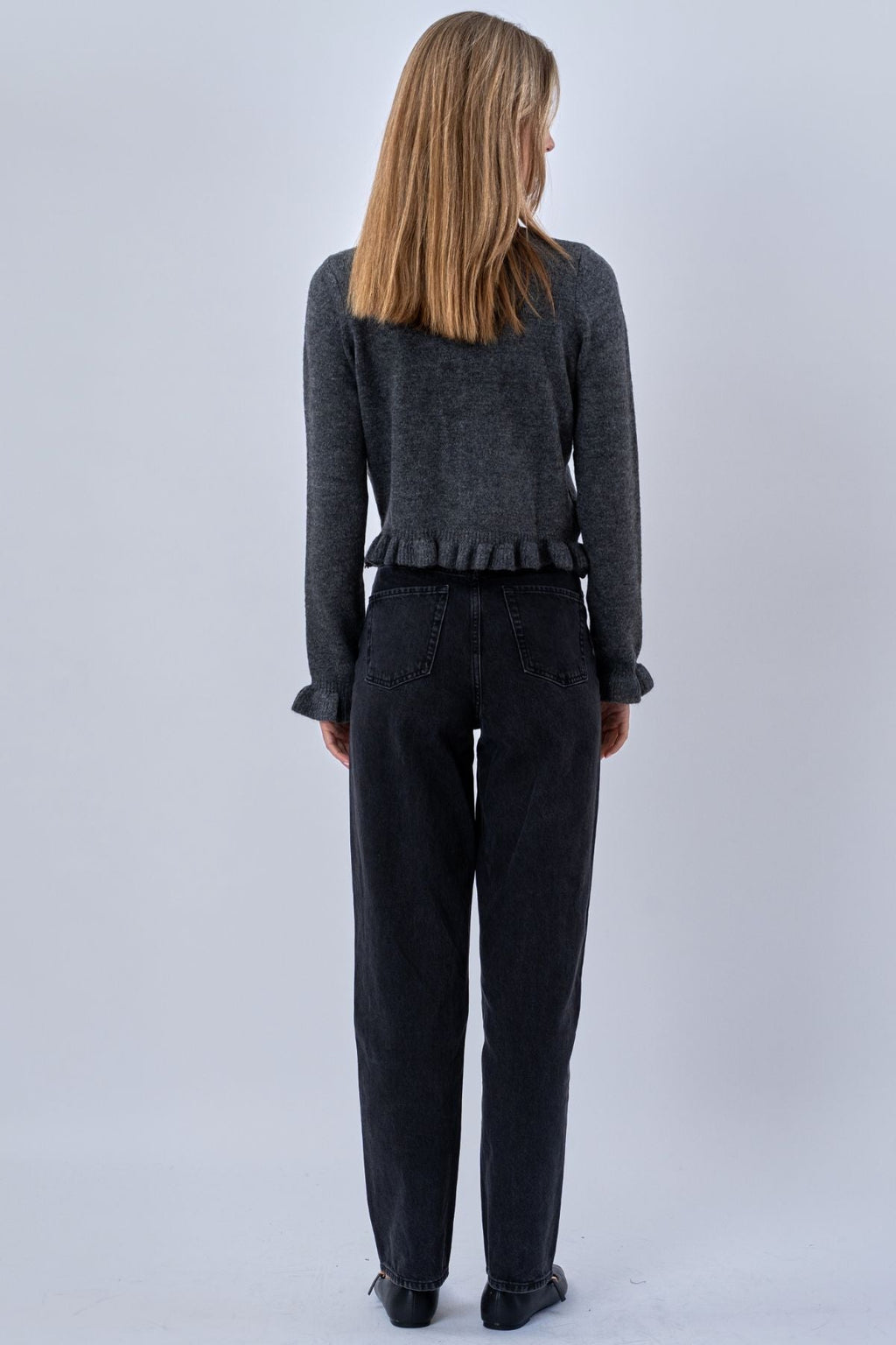 Flora neuletakki - harmaa